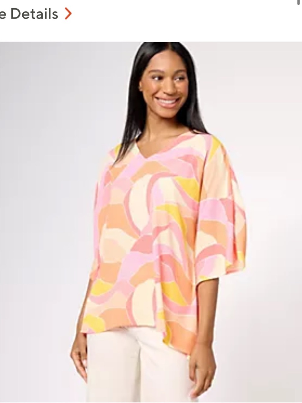 Belle by Kim Gravel Woven Aloha
Poncho Women’s 1X
